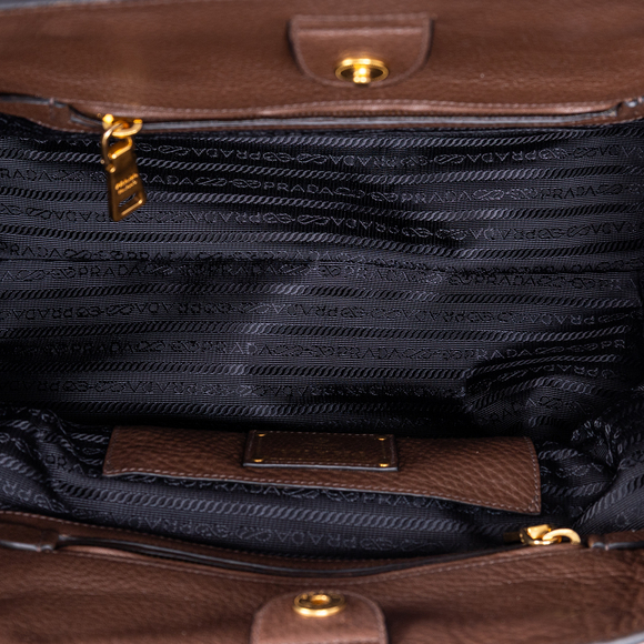 Prada Front Zip Pocket Shopping Tote - Picture 9 of 11